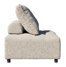 Load image into Gallery viewer, Outdoor Modular Sofa, with Aluminum Structure, Support Cushion and Back Cushion Cover-Removable, Fade-resistant, Waterproof Sofa Cover Included,Light Brown(The rate : Based on a single piece )