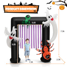 Load image into Gallery viewer, Halloween Inflatable Archway with Built-in LED Lights - Suitable for Halloween Decorations