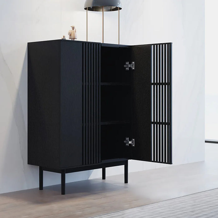 Modern Minimalist Side Cabinet Floor Storage Cabinet - Suitable for Living Room and Bedroom