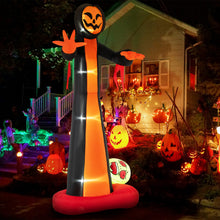 Load image into Gallery viewer, Halloween Inflatable Grim Reaper Giant Ghost with Built-in Blower and LED Lights - Suitable for Halloween Decorations