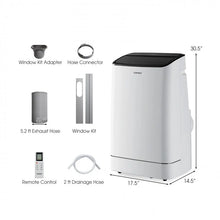 Load image into Gallery viewer, 15000 BTU Portable Air Conditioner with Remote Control and App Control