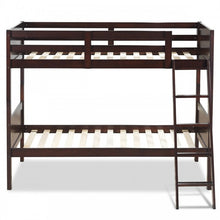 Load image into Gallery viewer, Costway Solid Wood Bunk Bed with Ladder and Safety Guardrails - Suitable for Bedroom, Dormitory, and Apartment