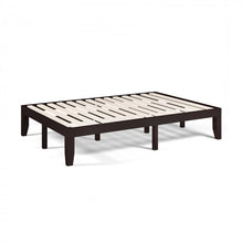 Load image into Gallery viewer, Full-Size Solid Wood Bed Frame with 10.5-Inch Under-Bed Storage Space
