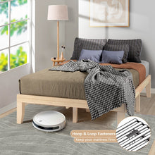 Load image into Gallery viewer, Full-Size Solid Wood Bed Frame with 10.5-Inch Under-Bed Storage Space