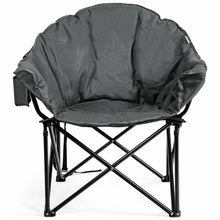 Load image into Gallery viewer, Outdoor Folding Camping Chair with Cushion and Cup Holder - Portable Carrying Bag Suitable for Picnics and Fishing