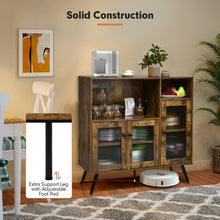 Load image into Gallery viewer, Multi-Functional Vintage Brown Storage Cupboard with Doors