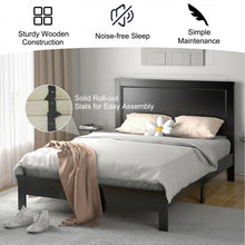 Load image into Gallery viewer, Modern Minimalist High Headboard Bed Frame with Underneath Storage