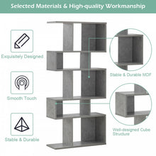 Load image into Gallery viewer, 5-Tier Modern Minimalist Geometric Bookshelf Storage Display Cabinet