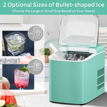 Load image into Gallery viewer, Mini Portable Countertop Ice Maker with Ice Scoop