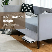 Load image into Gallery viewer, Modern Minimalist Gray Sofa Bed Frame with Storage Underneath