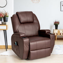 Load image into Gallery viewer, Indoor 360° Swivel Massage Chair with Remote Control and Cup Holders