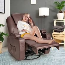 Load image into Gallery viewer, Indoor 360° Swivel Massage Chair with Remote Control and Cup Holders