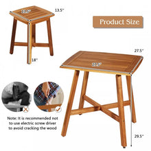 Charger l'image dans la galerie, 5-Piece Outdoor Patio Acacia Wood Sectional Dining Set