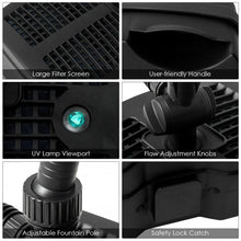 Load image into Gallery viewer, Outdoor Pond All-in-One Fountain Water Pump Filter Pump with Fountain Head