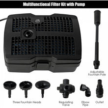 Load image into Gallery viewer, Outdoor Pond All-in-One Fountain Water Pump Filter Pump with Fountain Head
