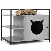 Load image into Gallery viewer, Industrial Style Litter Furniture Cabinet with Storage Shelves