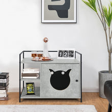Load image into Gallery viewer, Industrial Style Litter Furniture Cabinet with Storage Shelves