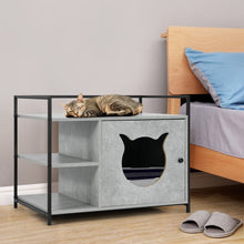 Load image into Gallery viewer, Industrial Style Litter Furniture Cabinet with Storage Shelves