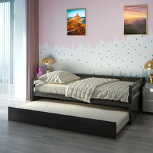 Load image into Gallery viewer, Modern Multifunctional Loveseat Sofa Bed with Pullout Bottom Bed