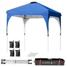 Load image into Gallery viewer, Costway 6.6x6.6 Feet Pop-Up Outdoor Canopy Tent with Portable Bag - Ideal for Camping and Parties
