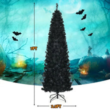 Load image into Gallery viewer, Costway Halloween Christmas Tree with White LED Lights - Suitable for Halloween Party Decorations