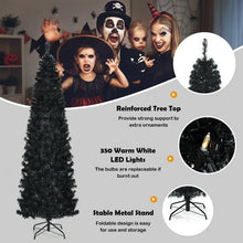 Load image into Gallery viewer, Costway Halloween Christmas Tree with White LED Lights - Suitable for Halloween Party Decorations