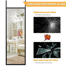 Load image into Gallery viewer, 42.5 x 14 Inch Wall-Mounted Metal Door Mirror Decorative Mirror