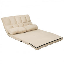 Load image into Gallery viewer, 6-Level Adjustable Indoor Folding Floor Sofa Bed Furniture