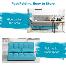 Load image into Gallery viewer, 6-Level Adjustable Indoor Folding Floor Sofa Bed Furniture
