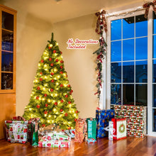 Load image into Gallery viewer, 2024 Christmas Tree - Christmas Decorations in 6/7.5/9 Feet Sizes with Metal Stand, Realistic Design - Suitable for Christmas Celebrations