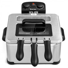 Load image into Gallery viewer, Kitchen 1700W 5.3QT Electric Deep Fryer with Three Fry Baskets
