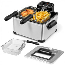 Load image into Gallery viewer, Kitchen 1700W 5.3QT Electric Deep Fryer with Three Fry Baskets