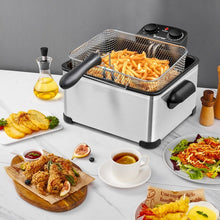 Load image into Gallery viewer, Kitchen 1700W 5.3QT Electric Deep Fryer with Three Fry Baskets
