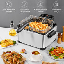 Load image into Gallery viewer, Kitchen 1700W 5.3QT Electric Deep Fryer with Three Fry Baskets