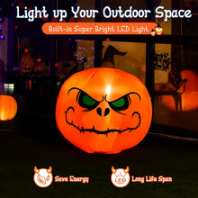 Load image into Gallery viewer, Costway Halloween Inflatable Pumpkin Decoration with Built-in LED Lights - Suitable for Parties
