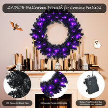 Load image into Gallery viewer, Costway Halloween Garland with 35 Built-in LED Lights - Suitable for Halloween Decorations