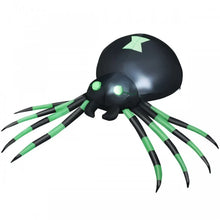 Load image into Gallery viewer, 2024 Costway Halloween Inflatable Spider with Waterproof Fan and LED Lights - Suitable for Backyard Parties and Haunted Houses