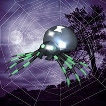Load image into Gallery viewer, 2024 Costway Halloween Inflatable Spider with Waterproof Fan and LED Lights - Suitable for Backyard Parties and Haunted Houses