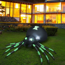 Load image into Gallery viewer, 2024 Costway Halloween Inflatable Spider with Waterproof Fan and LED Lights - Suitable for Backyard Parties and Haunted Houses