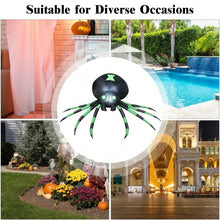 Load image into Gallery viewer, 2024 Costway Halloween Inflatable Spider with Waterproof Fan and LED Lights - Suitable for Backyard Parties and Haunted Houses