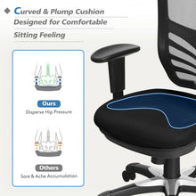 Load image into Gallery viewer, Black 360° Swivel Adjustable Mesh Office Chair with Armrests