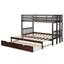 Charger l'image dans la galerie, 4-in-1 Wooden Bunk Bed with Pullout Drawers for School Dorms