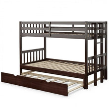 Charger l'image dans la galerie, 4-in-1 Wooden Bunk Bed with Pullout Drawers for School Dorms