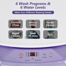 Load image into Gallery viewer, Costway 8lbs Portable Washing Machine with 6 Wash Modes