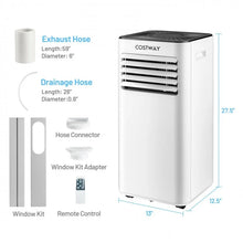 Load image into Gallery viewer, 10000 BTU 3-in-1 Portable Evaporative Air Cooler Dehumidifier with 24H Timer