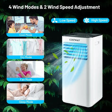 Load image into Gallery viewer, 10000 BTU 3-in-1 Portable Evaporative Air Cooler Dehumidifier with 24H Timer