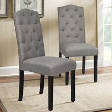 Load image into Gallery viewer, Modern Minimalist High-Back Dining Chair with Upholstered Velvet Cushion
