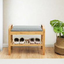 Load image into Gallery viewer, Entryway Storage Bench with Shoe Rack