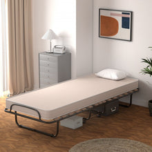 Load image into Gallery viewer, 360° Rotating Portable Folding Bed with Memory Foam Mattress