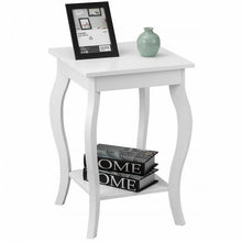 Load image into Gallery viewer, Costway Modern White Side Table Night Stand - Sofa End Table, Suitable for Bedroom and Living Room Decor